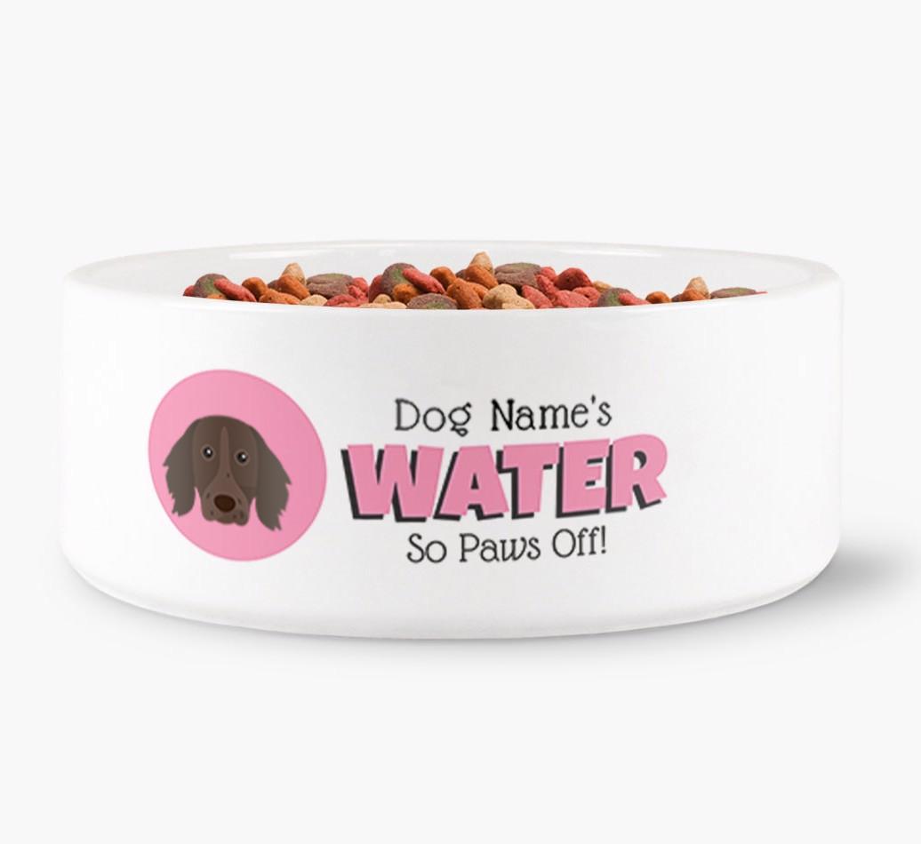 '{dogsName}'s Water' - Personalized Water Bowl for your {breedFullName}