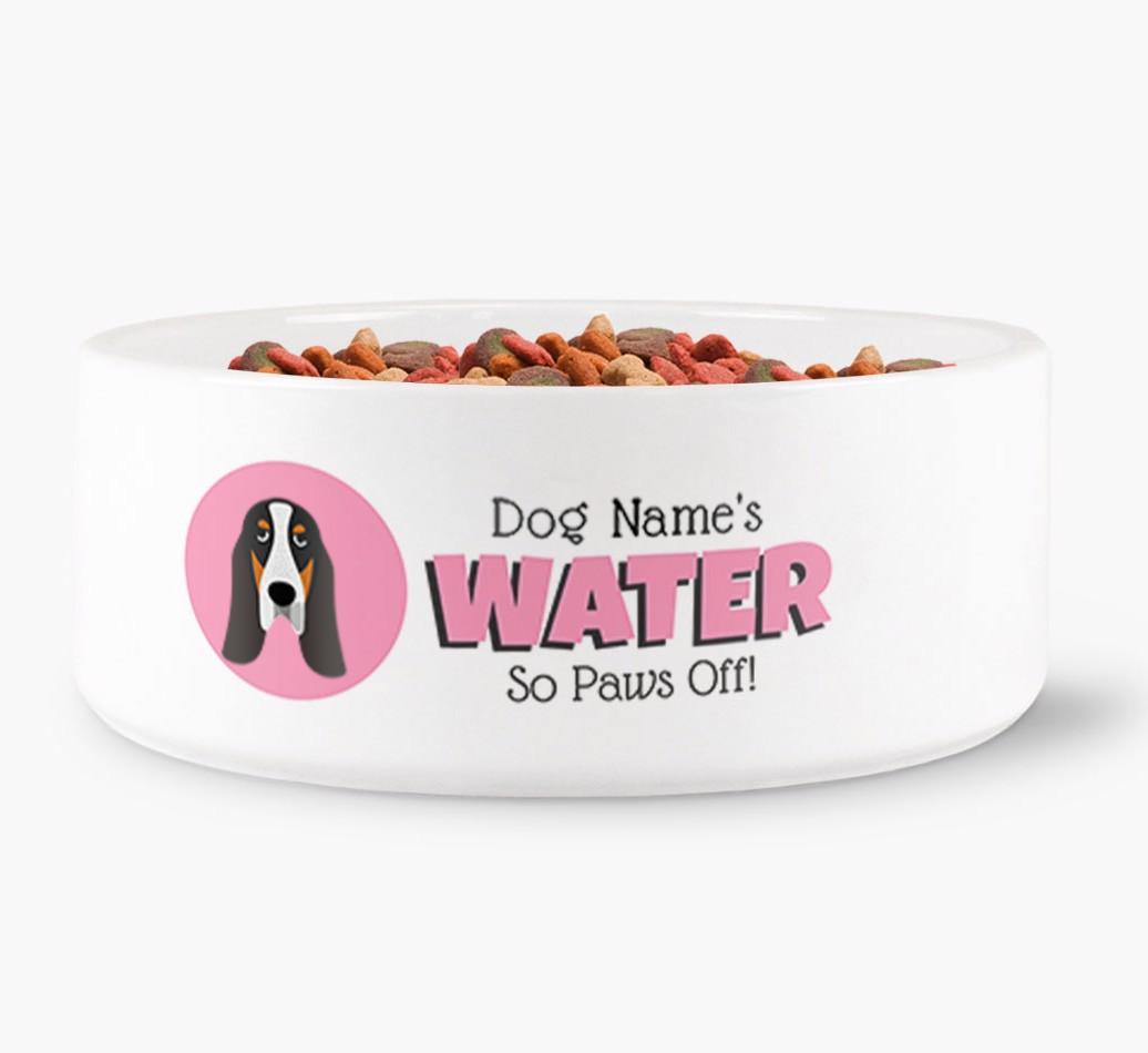 '{dogsName}'s Water' - Personalized Water Bowl for your {breedFullName}