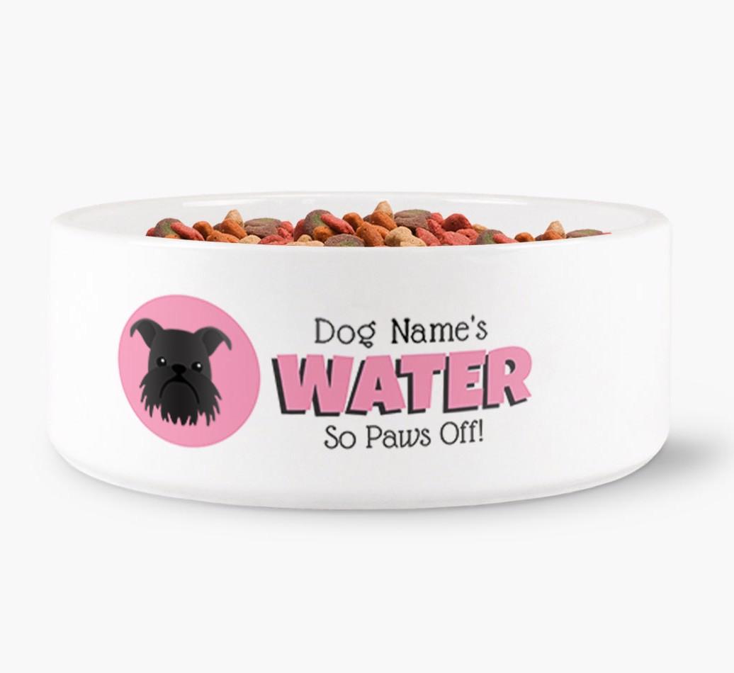'{dogsName}'s Water' - Personalized Water Bowl for your {breedFullName}