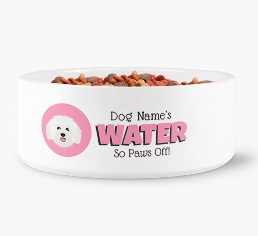 '{dogsName}'s Water' - Personalized Water Bowl for your {breedFullName}