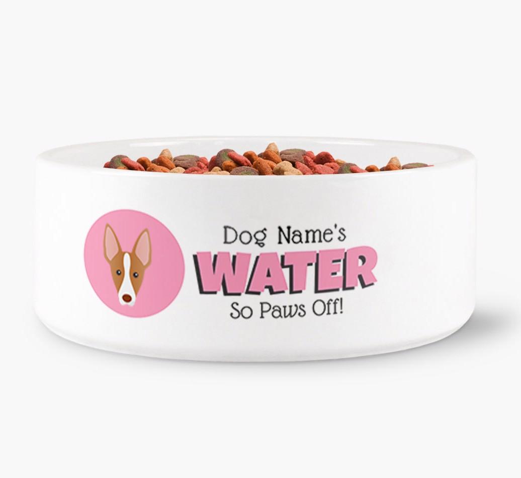 '{dogsName}'s Water' - Personalized Water Bowl for your {breedFullName}