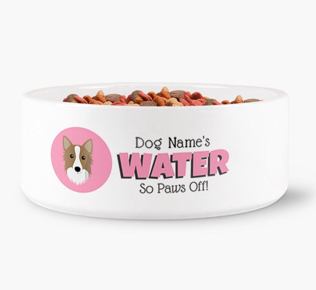 '{dogsName}'s Water' - Personalized Water Bowl for your {breedFullName}