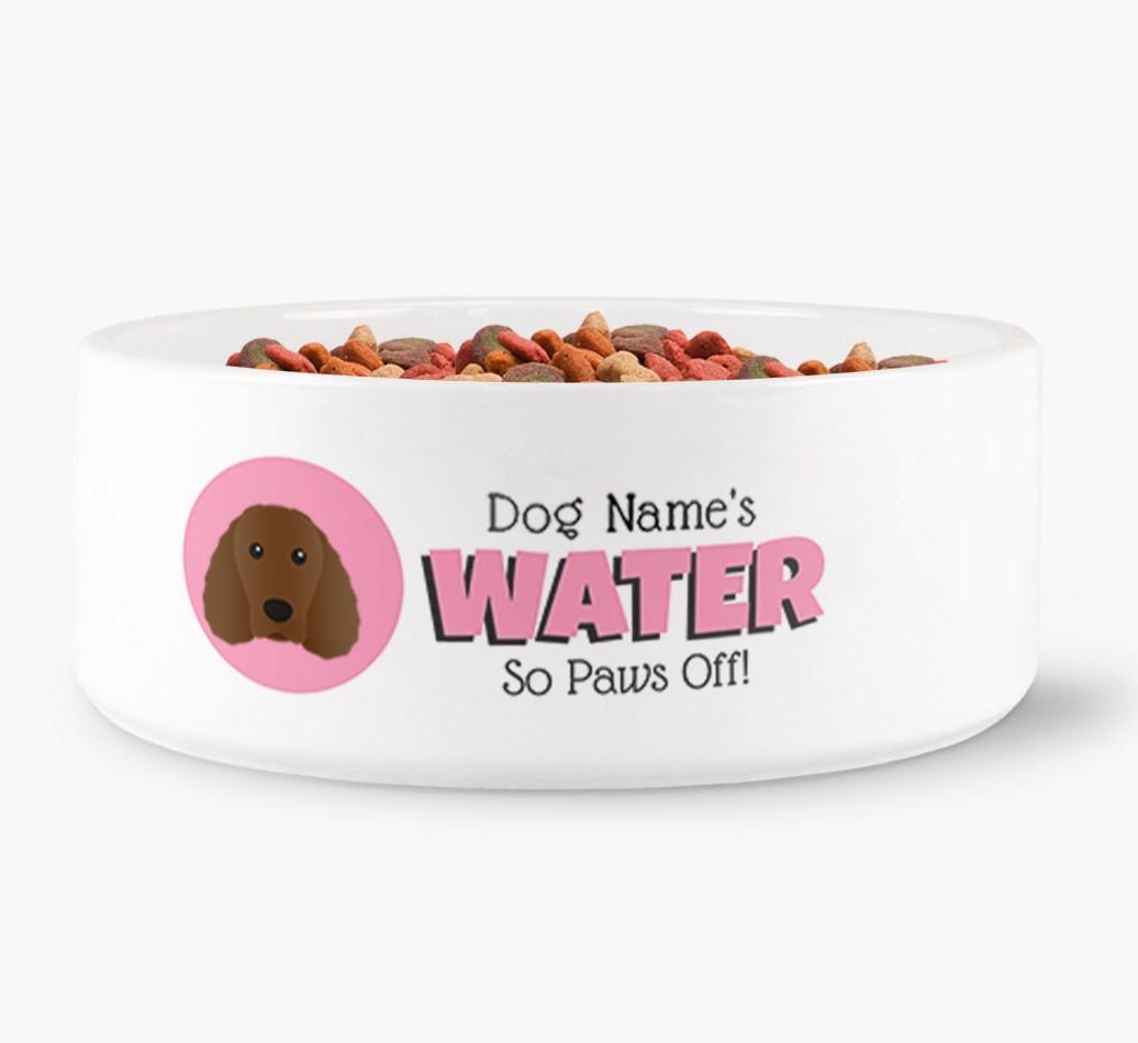 '{dogsName}'s Water' - Personalized Water Bowl for your {breedFullName}