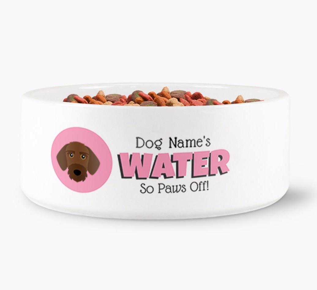 '{dogsName}'s Water' - Personalized Water Bowl for your {breedFullName}