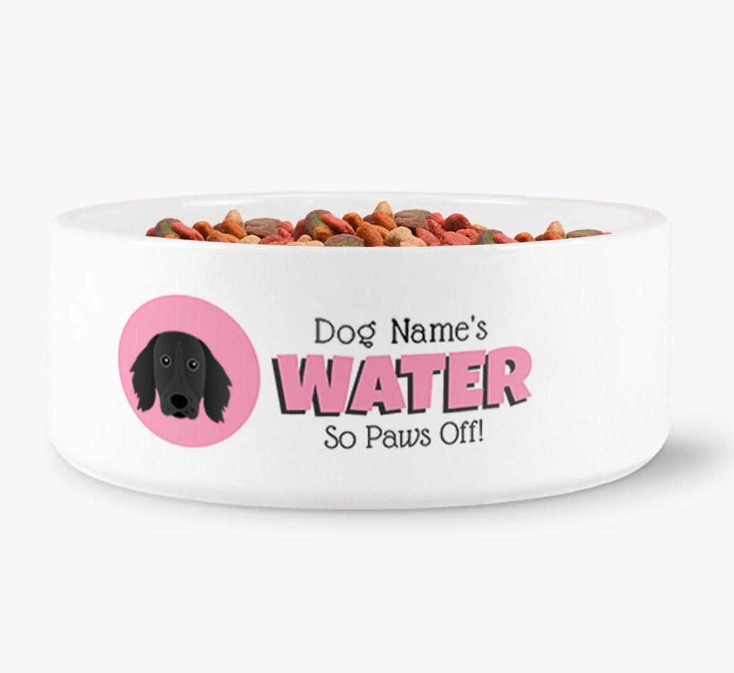 '{dogsName}'s Water' - Personalized Water Bowl for your {breedFullName}