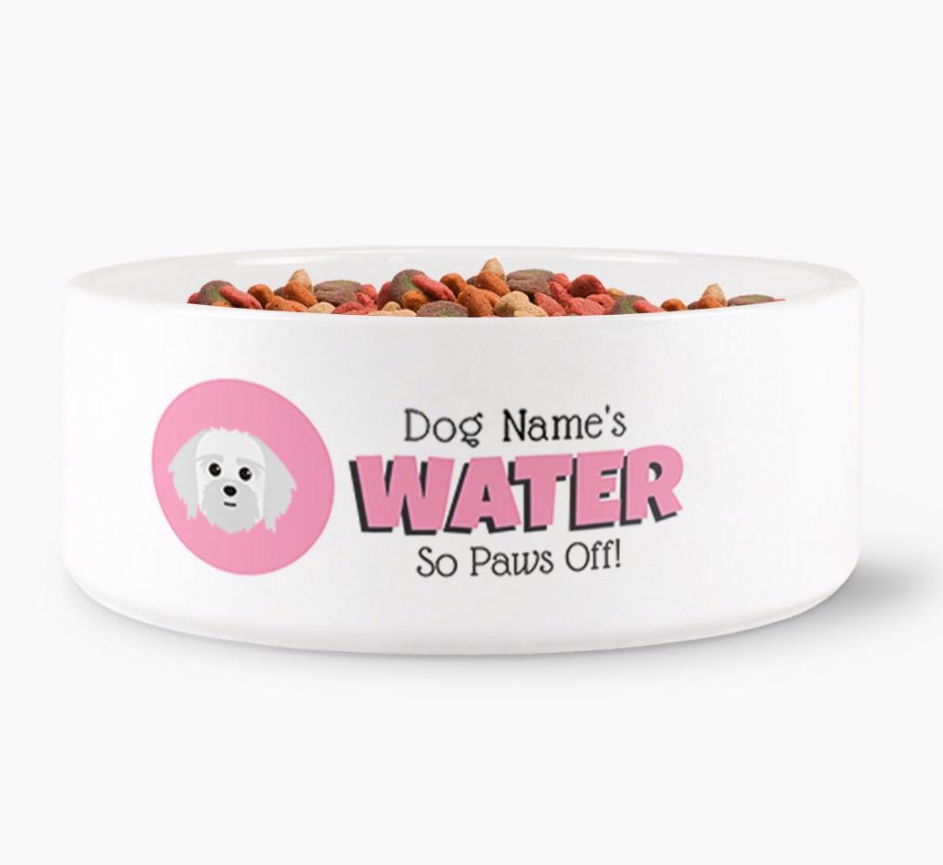 '{dogsName}'s Water' - Personalized Water Bowl for your {breedFullName}