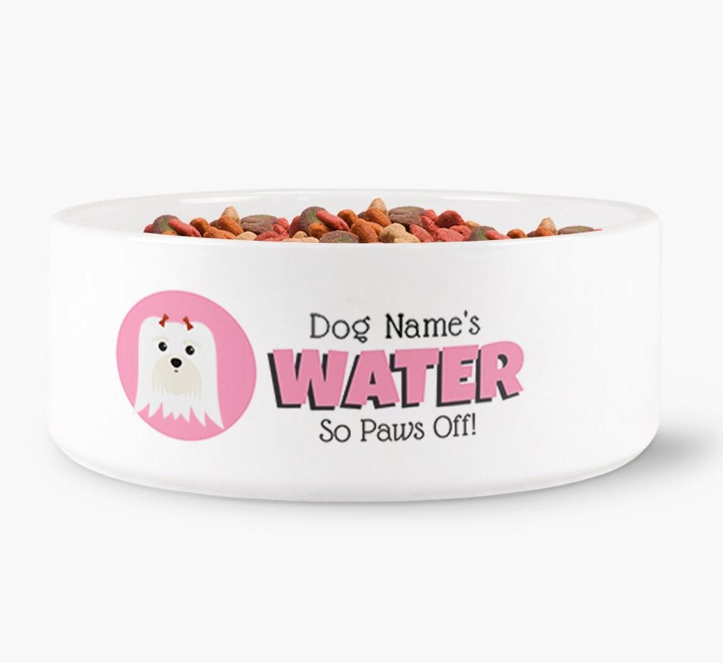 '{dogsName}'s Water' - Personalized Water Bowl for your {breedFullName}