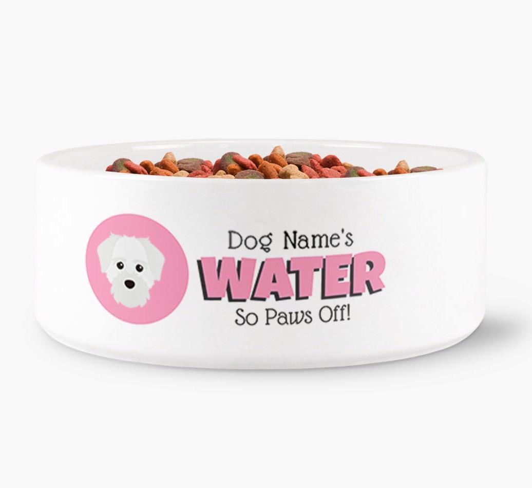 '{dogsName}'s Water' - Personalized Water Bowl for your {breedFullName}