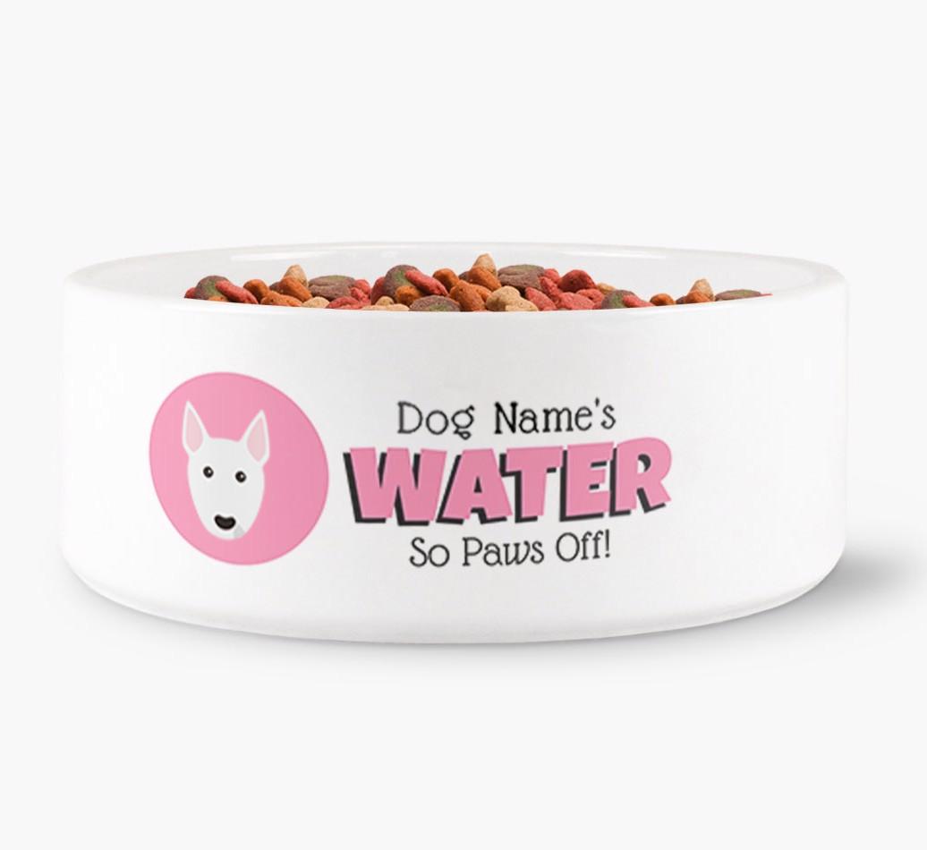 '{dogsName}'s Water' - Personalized Water Bowl for your {breedFullName}