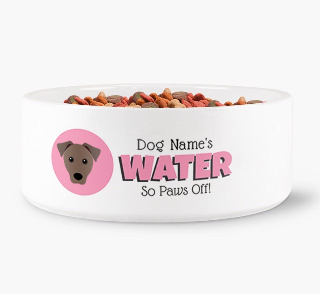 '{dogsName}'s Water' - Personalized Water Bowl for your {breedFullName}