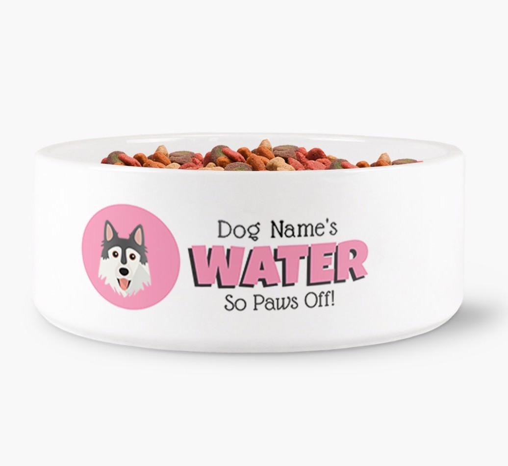 '{dogsName}'s Water' - Personalized Water Bowl for your {breedFullName}