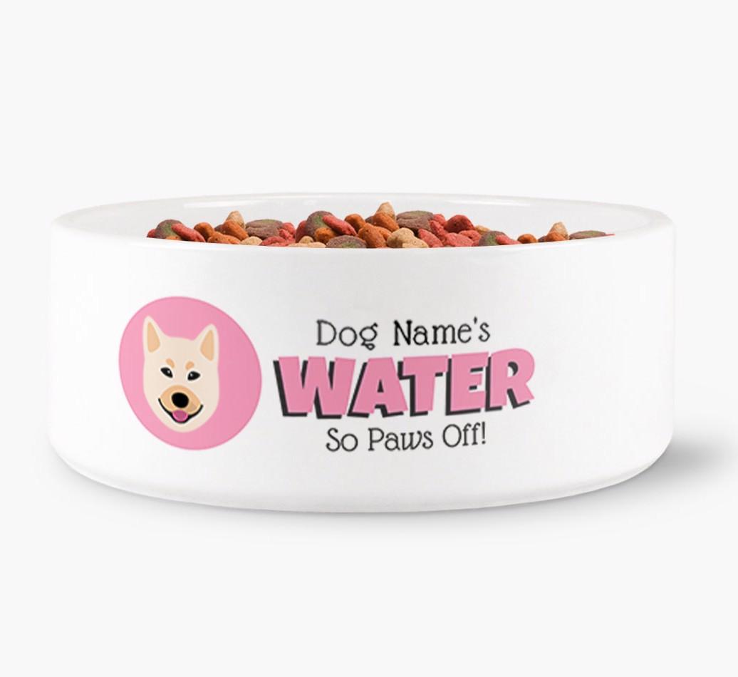 '{dogsName}'s Water' - Personalized Water Bowl for your {breedFullName}