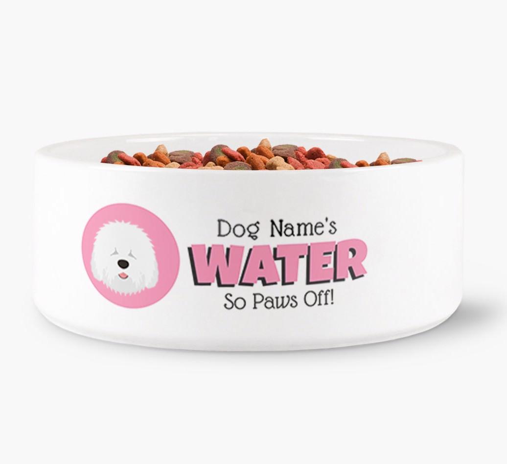 '{dogsName}'s Water' - Personalized Water Bowl for your {breedFullName}