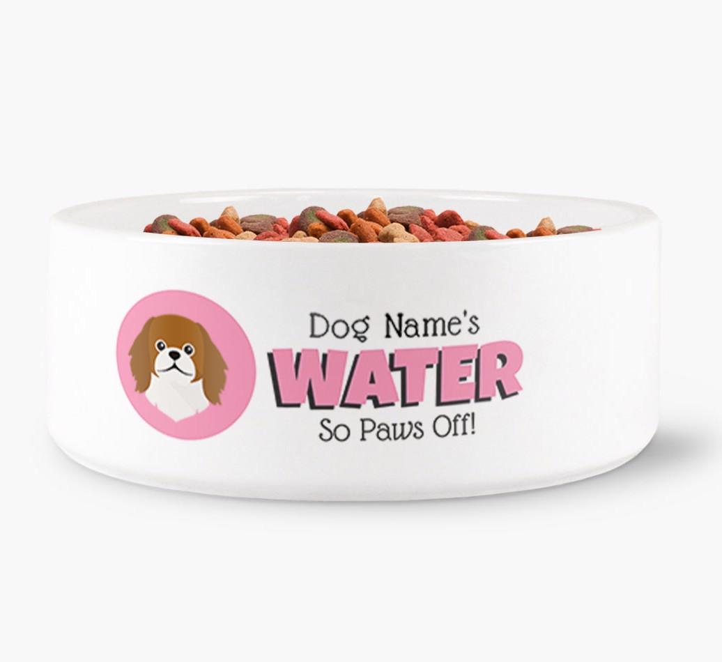 '{dogsName}'s Water' - Personalized Water Bowl for your {breedFullName}