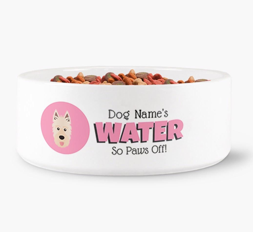 '{dogsName}'s Water' - Personalized Water Bowl for your {breedFullName}
