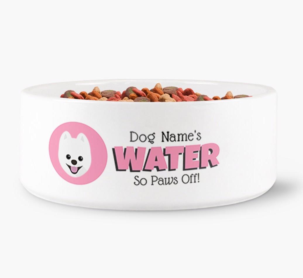 '{dogsName}'s Water' - Personalized Water Bowl for your {breedFullName}