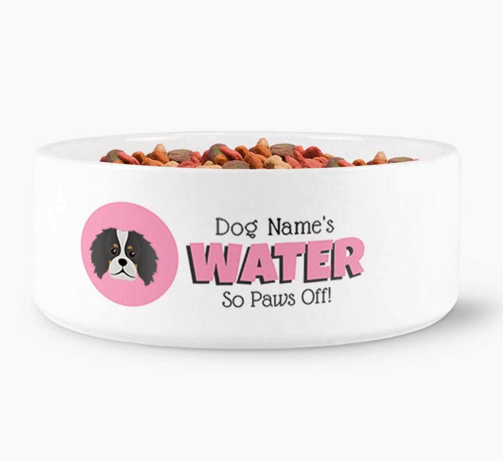 '{dogsName}'s Water' - Personalized Water Bowl for your {breedFullName}