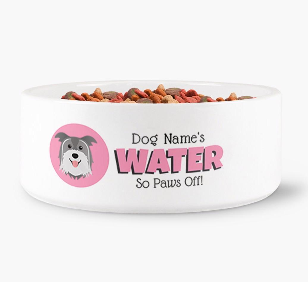 '{dogsName}'s Water' - Personalized Water Bowl for your {breedFullName}