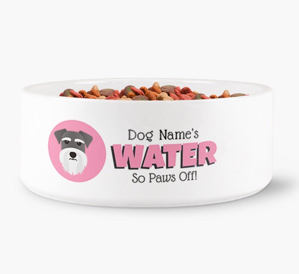 '{dogsName}'s Water' - Personalized Water Bowl for your {breedFullName}