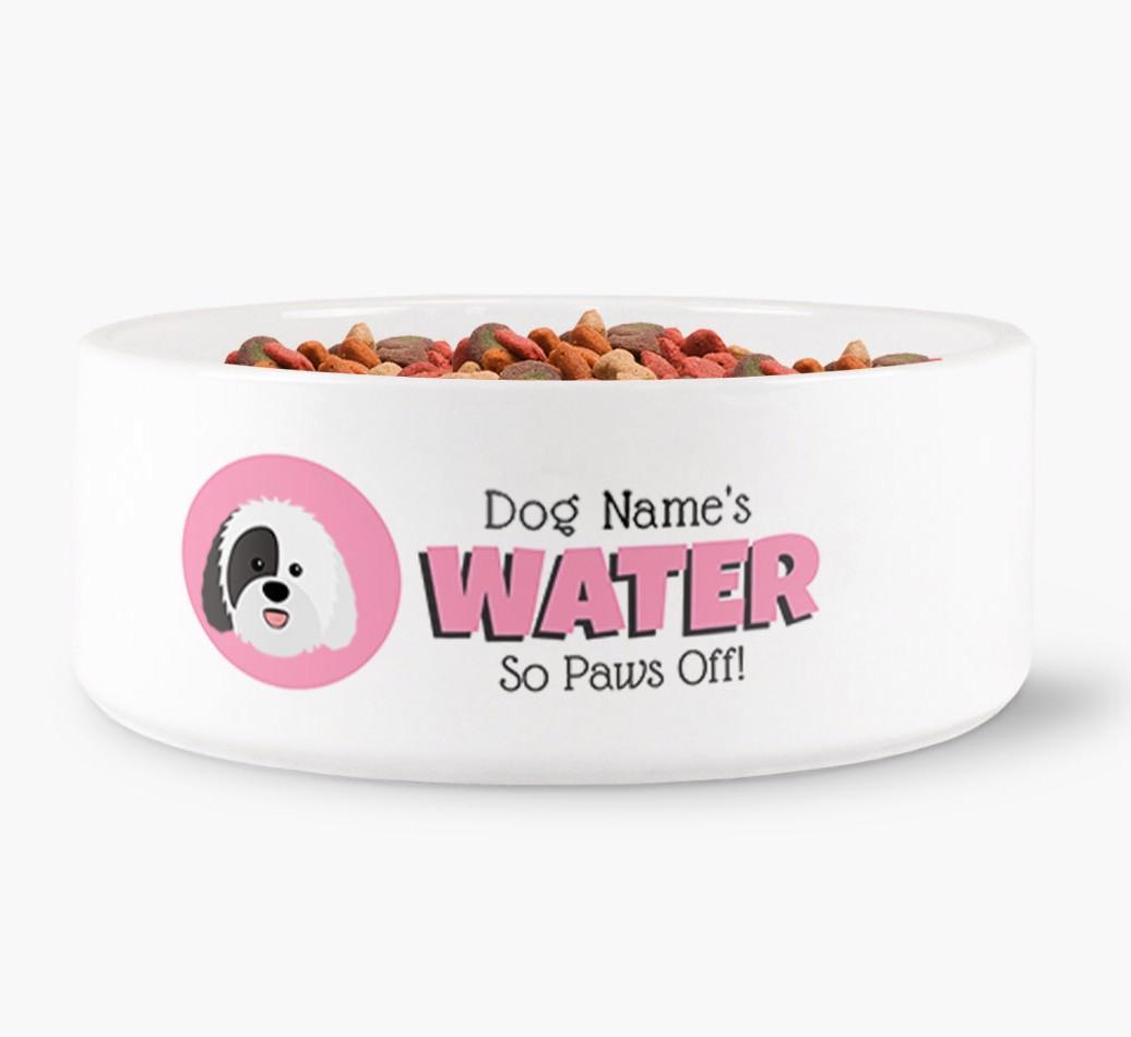 '{dogsName}'s Water' - Personalized Water Bowl for your {breedFullName}