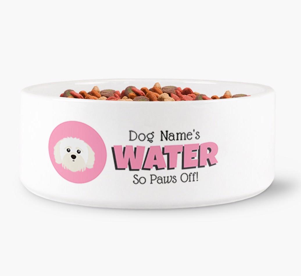 '{dogsName}'s Water' - Personalized Water Bowl for your {breedFullName}