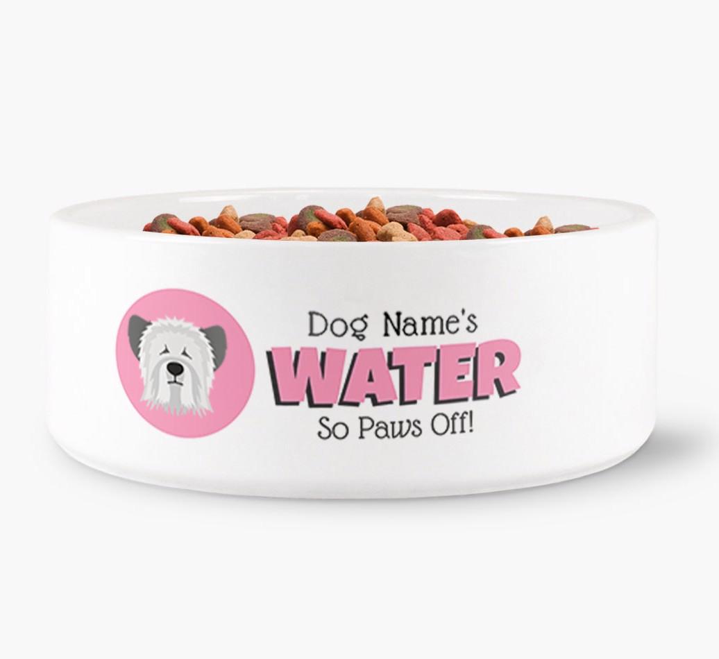 '{dogsName}'s Water' - Personalized Water Bowl for your {breedFullName}