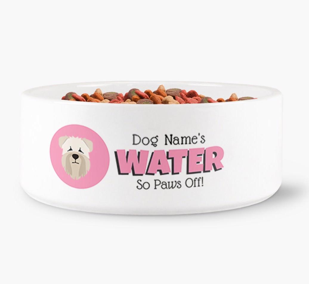 '{dogsName}'s Water' - Personalized Water Bowl for your {breedFullName}