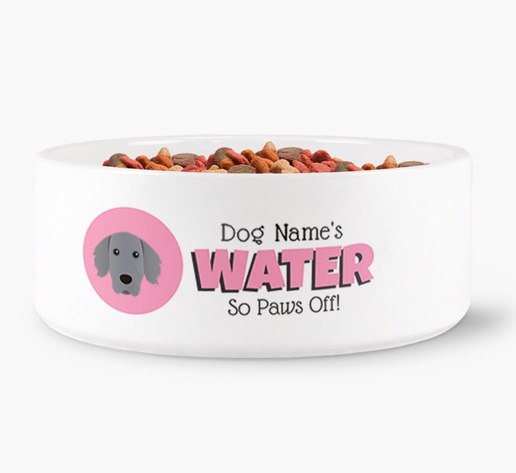 '{dogsName}'s Water' - Personalized Water Bowl for your {breedFullName}