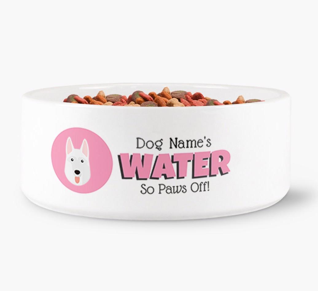 '{dogsName}'s Water' - Personalized Water Bowl for your {breedFullName}