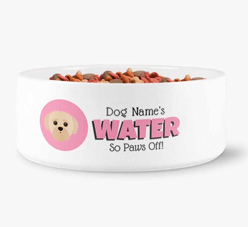'{dogsName}'s Water' - Personalized Water Bowl for your {breedFullName}