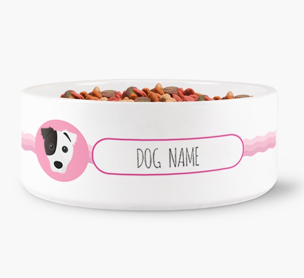 Personalised Wave Water Bowl for {dogsName}