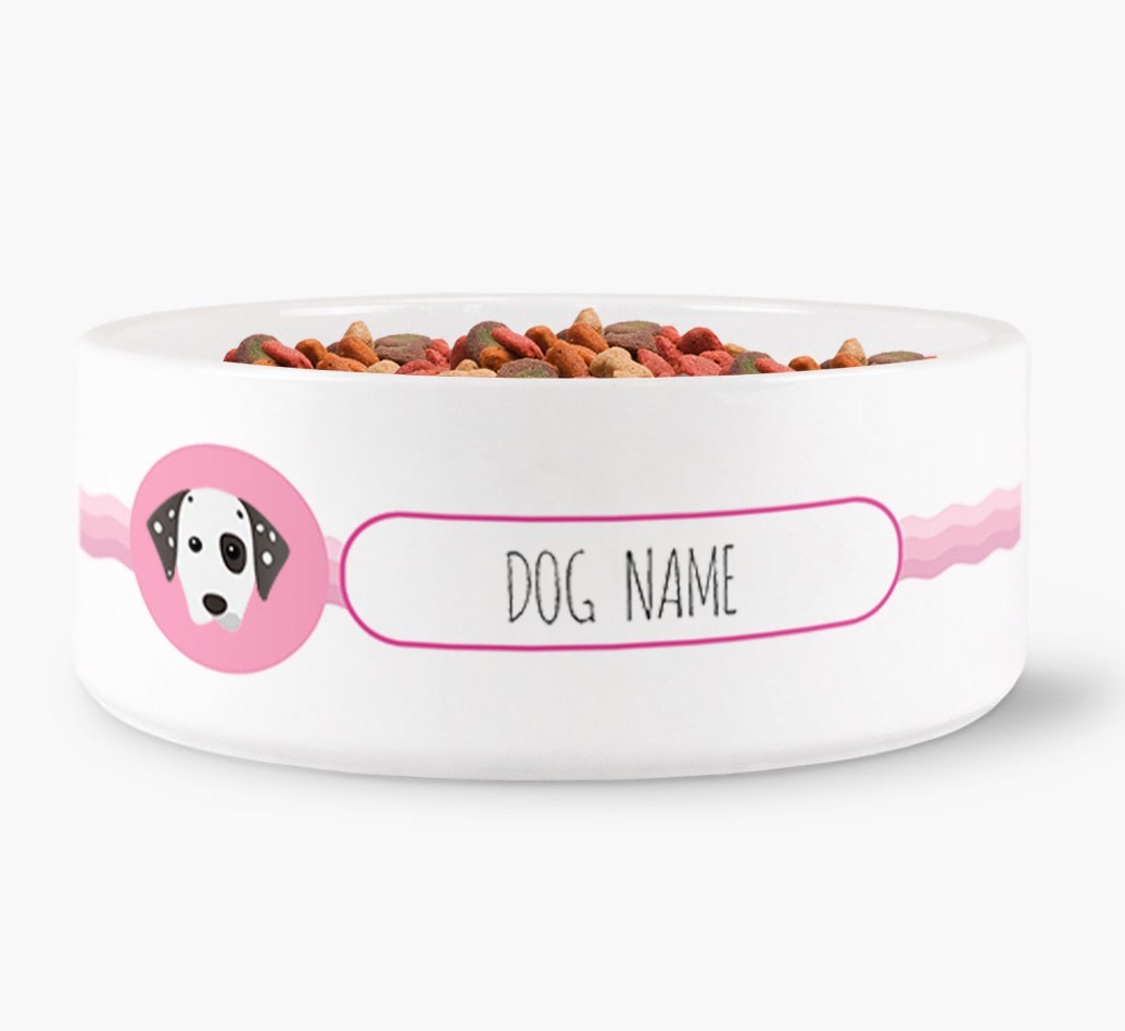 Personalised Wave Water Bowl for {dogsName}