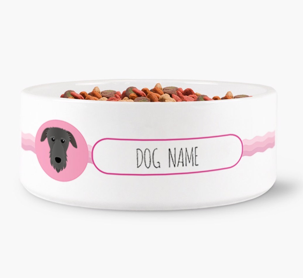 Personalised Wave Water Bowl for {dogsName}
