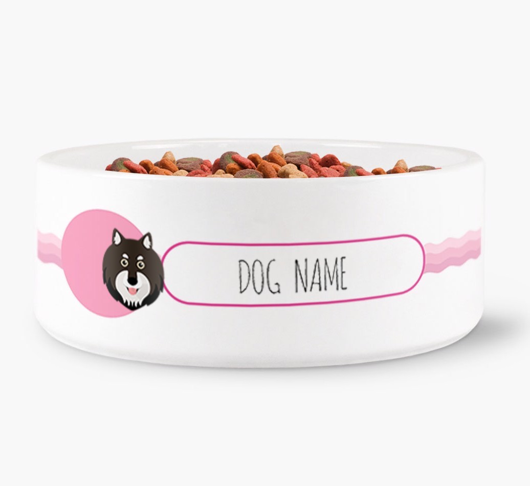 Personalised Wave Water Bowl for {dogsName}