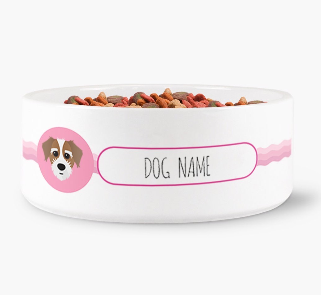 Personalised Wave Water Bowl for {dogsName}