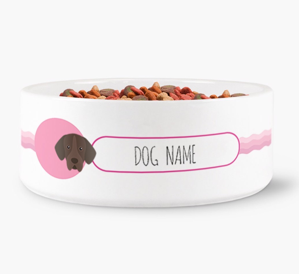Personalised Wave Water Bowl for {dogsName}