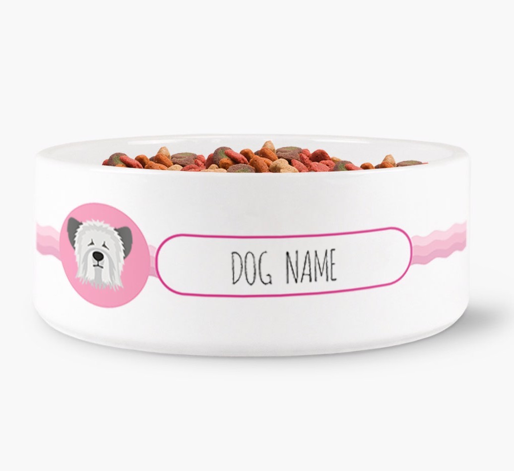 Personalised Wave Water Bowl for {dogsName}