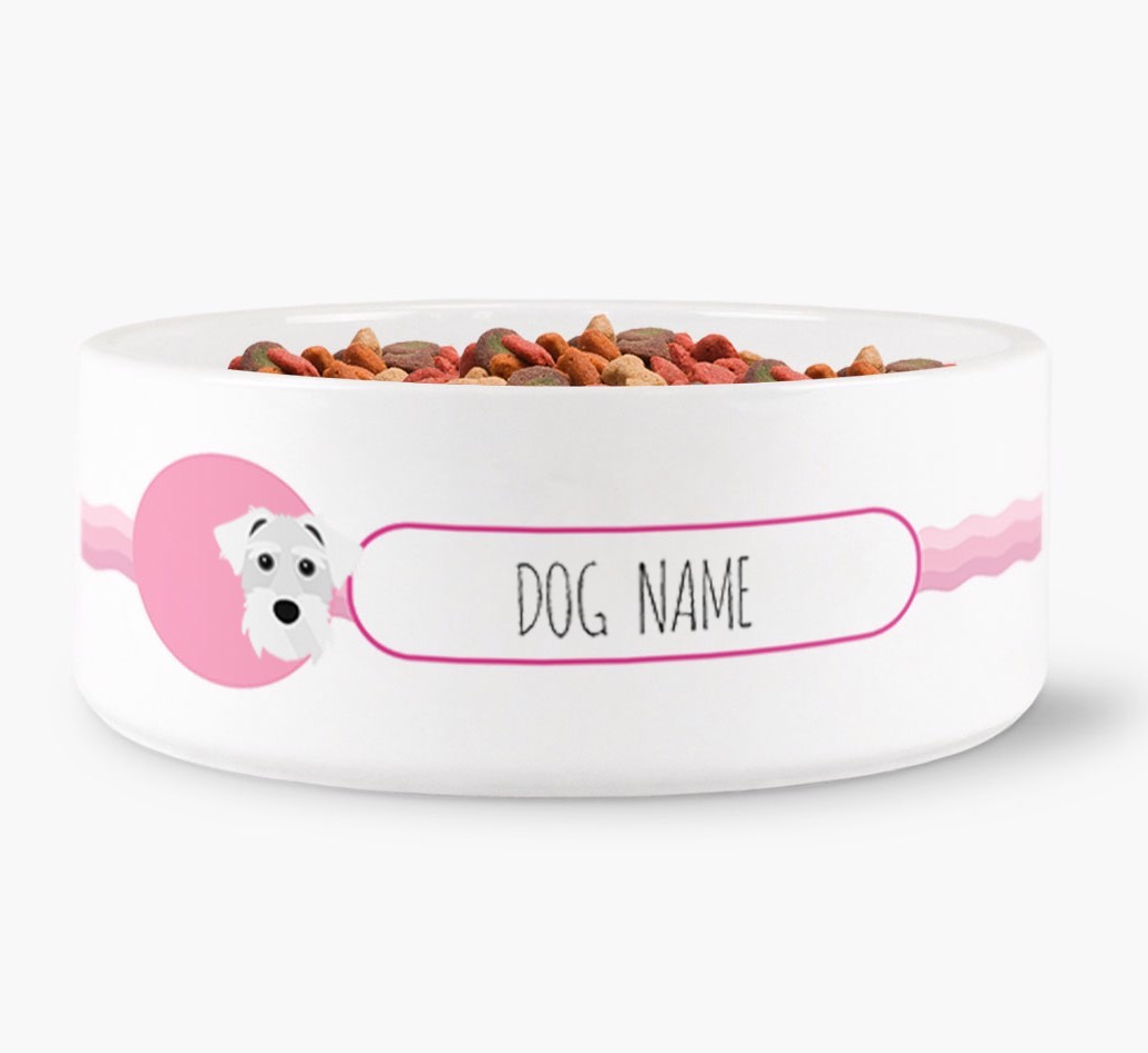 Personalised Wave Water Bowl for {dogsName}
