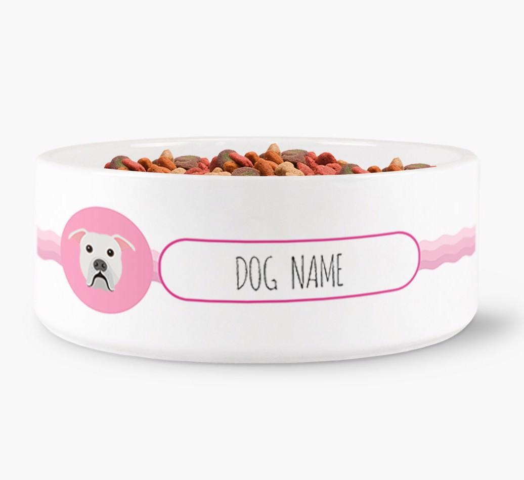 Personalized Wave Water Bowl for {dogsName}