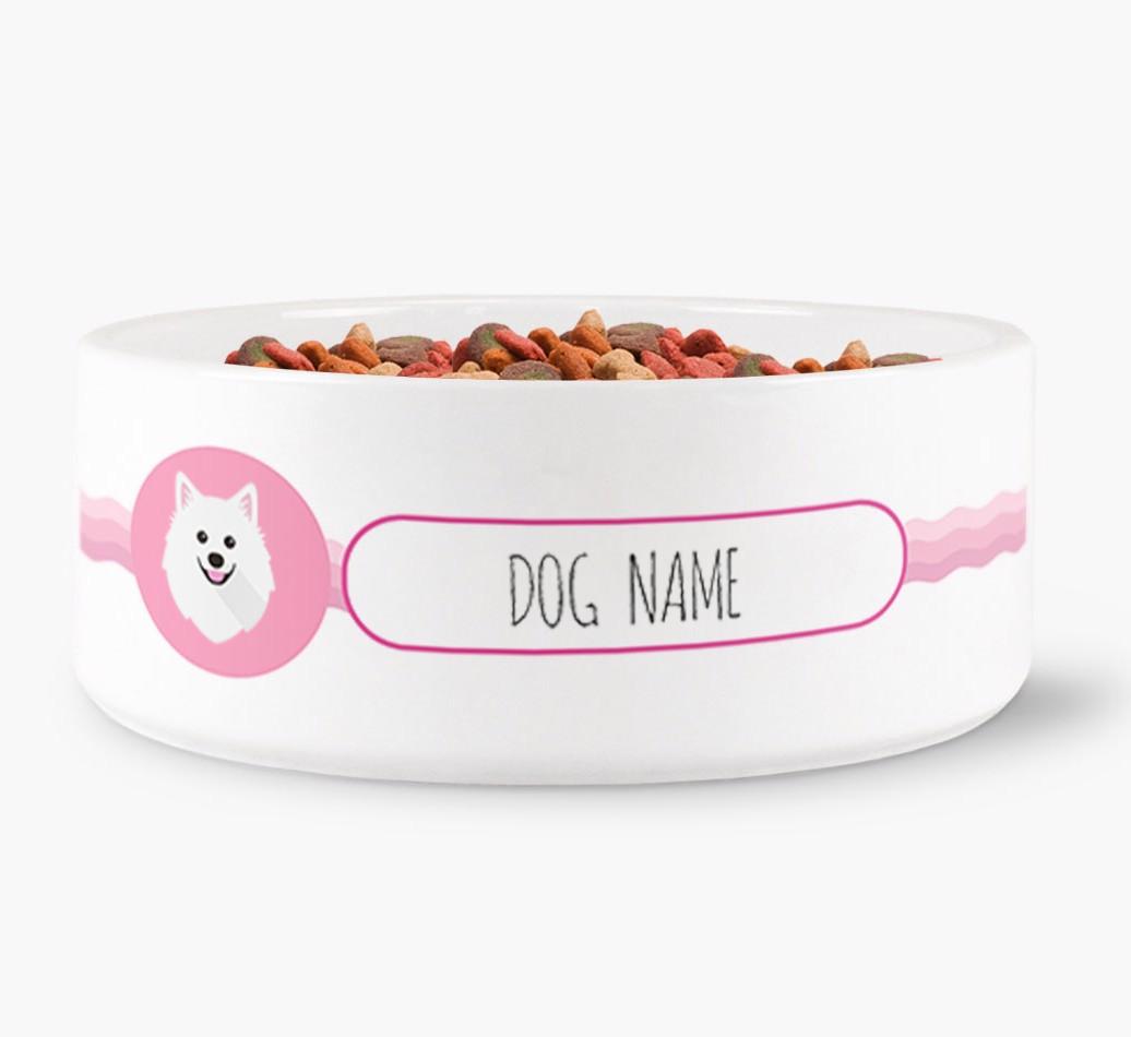 Personalized Wave Water Bowl for {dogsName}