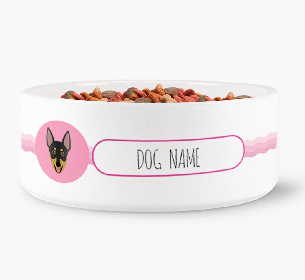 Personalized Wave Water Bowl for {dogsName}