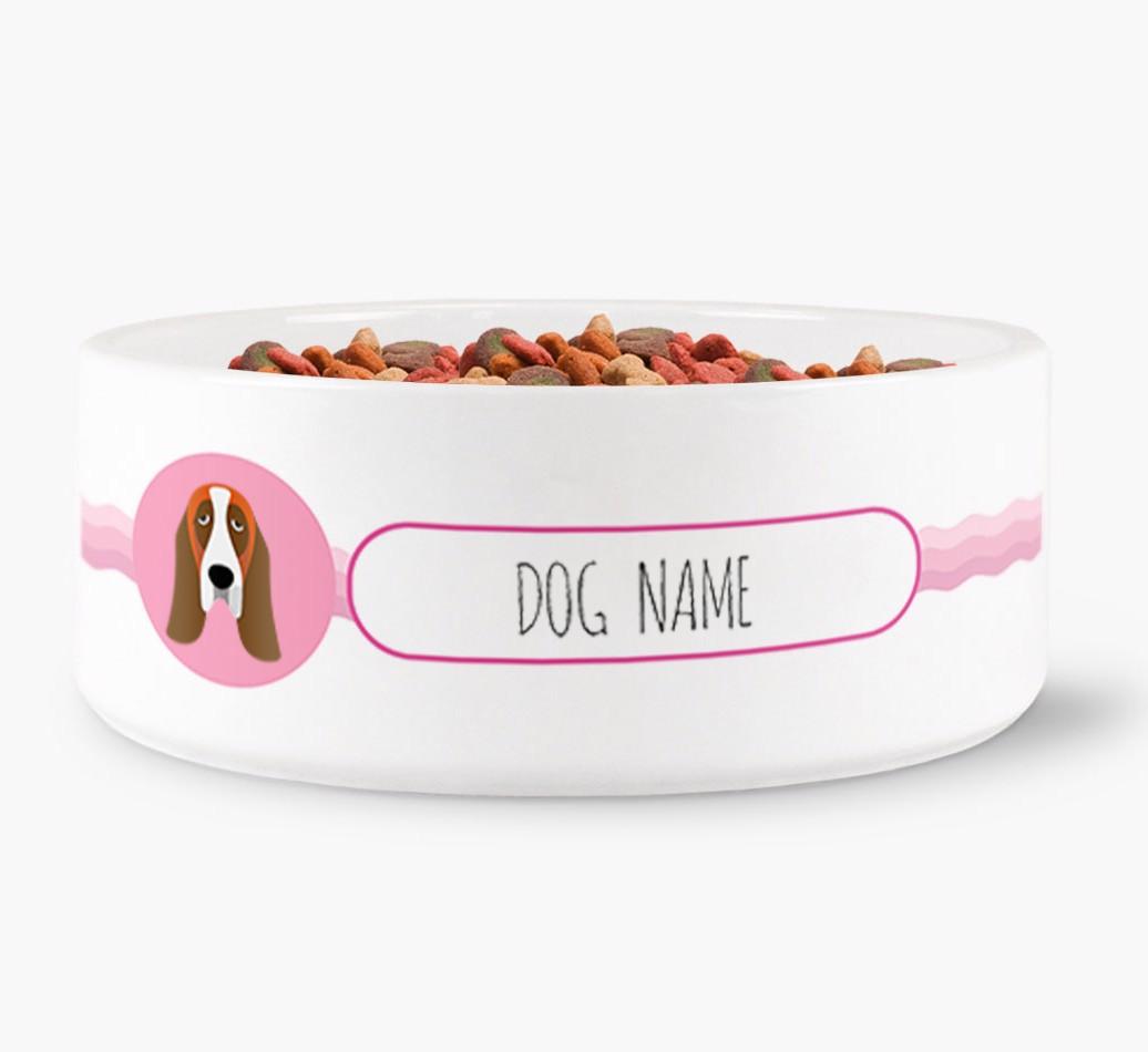 Personalized Wave Water Bowl for {dogsName}