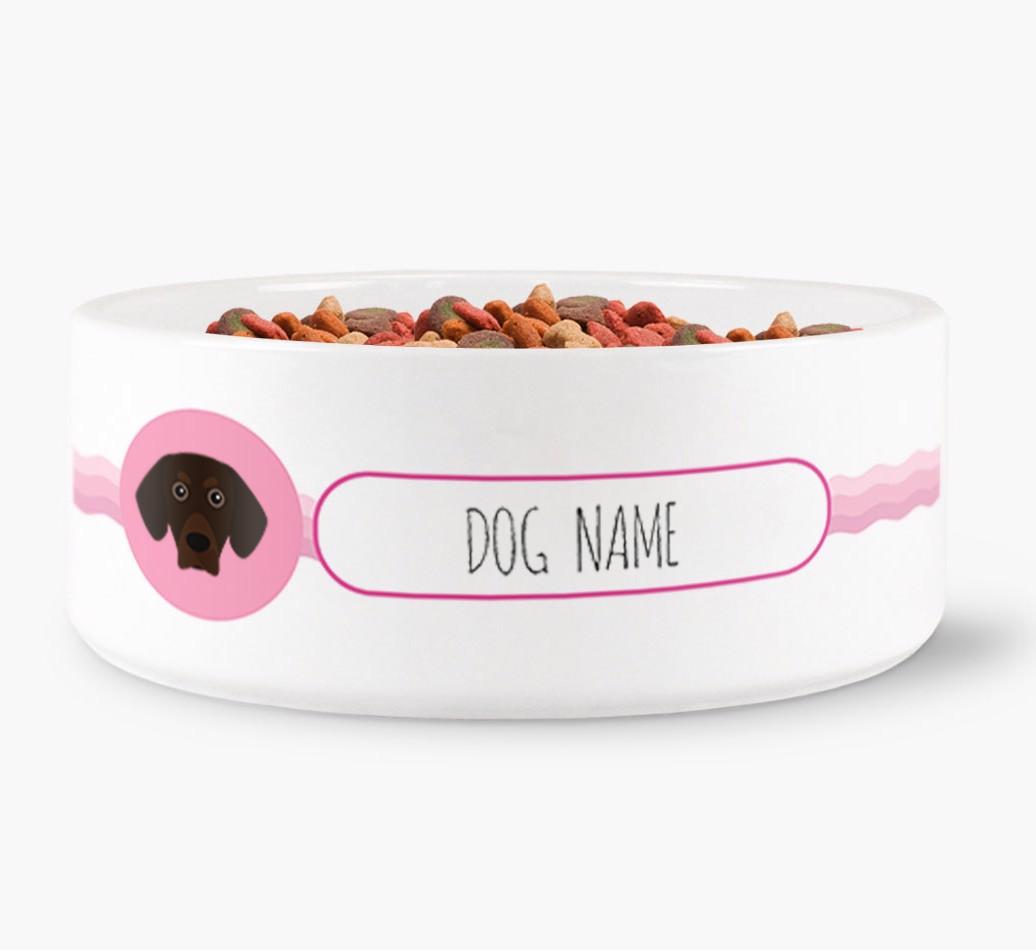 Personalized Wave Water Bowl for {dogsName}