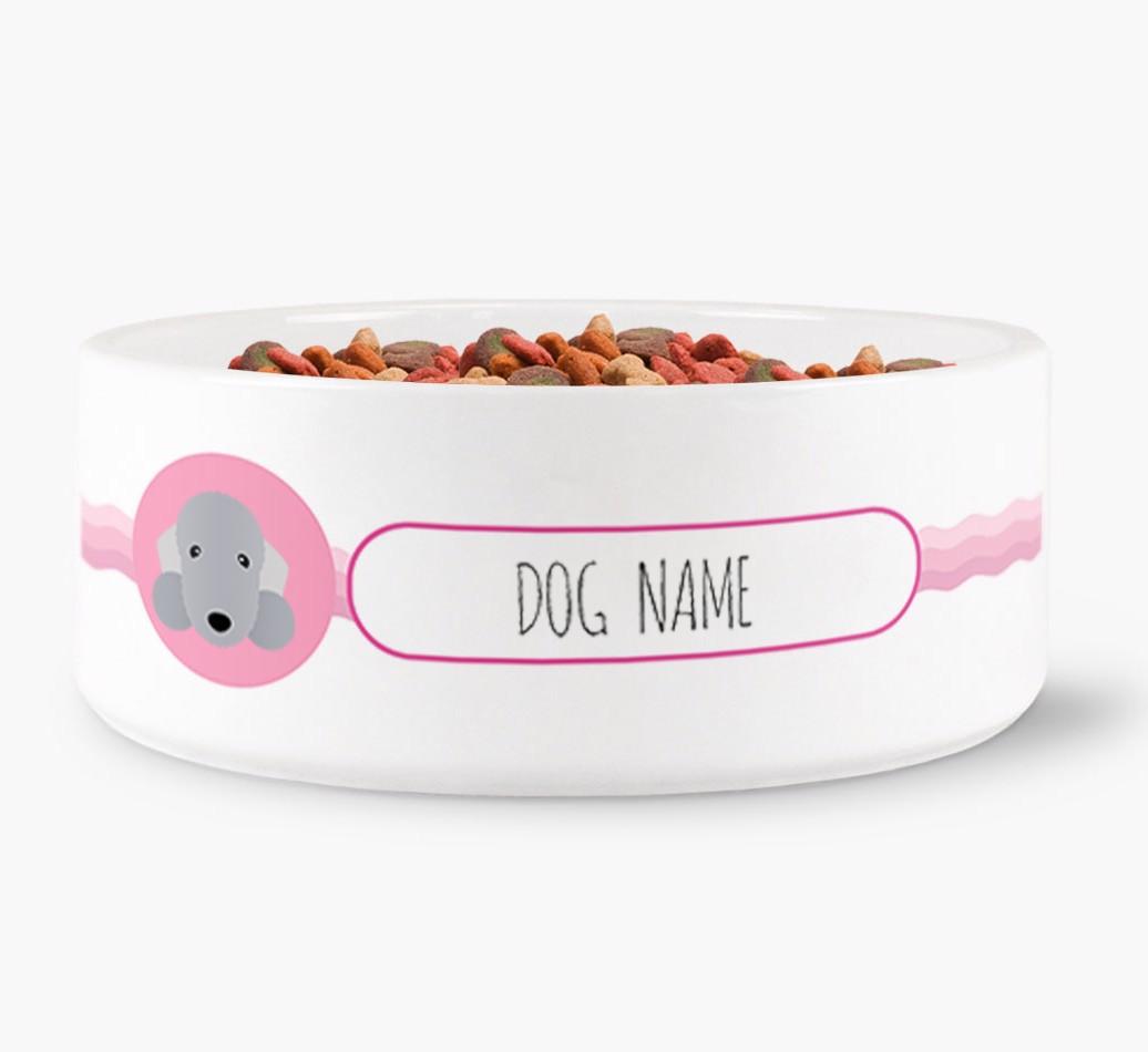 Personalized Wave Water Bowl for {dogsName}