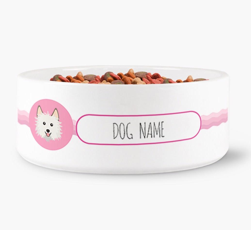 Personalized Wave Water Bowl for {dogsName}