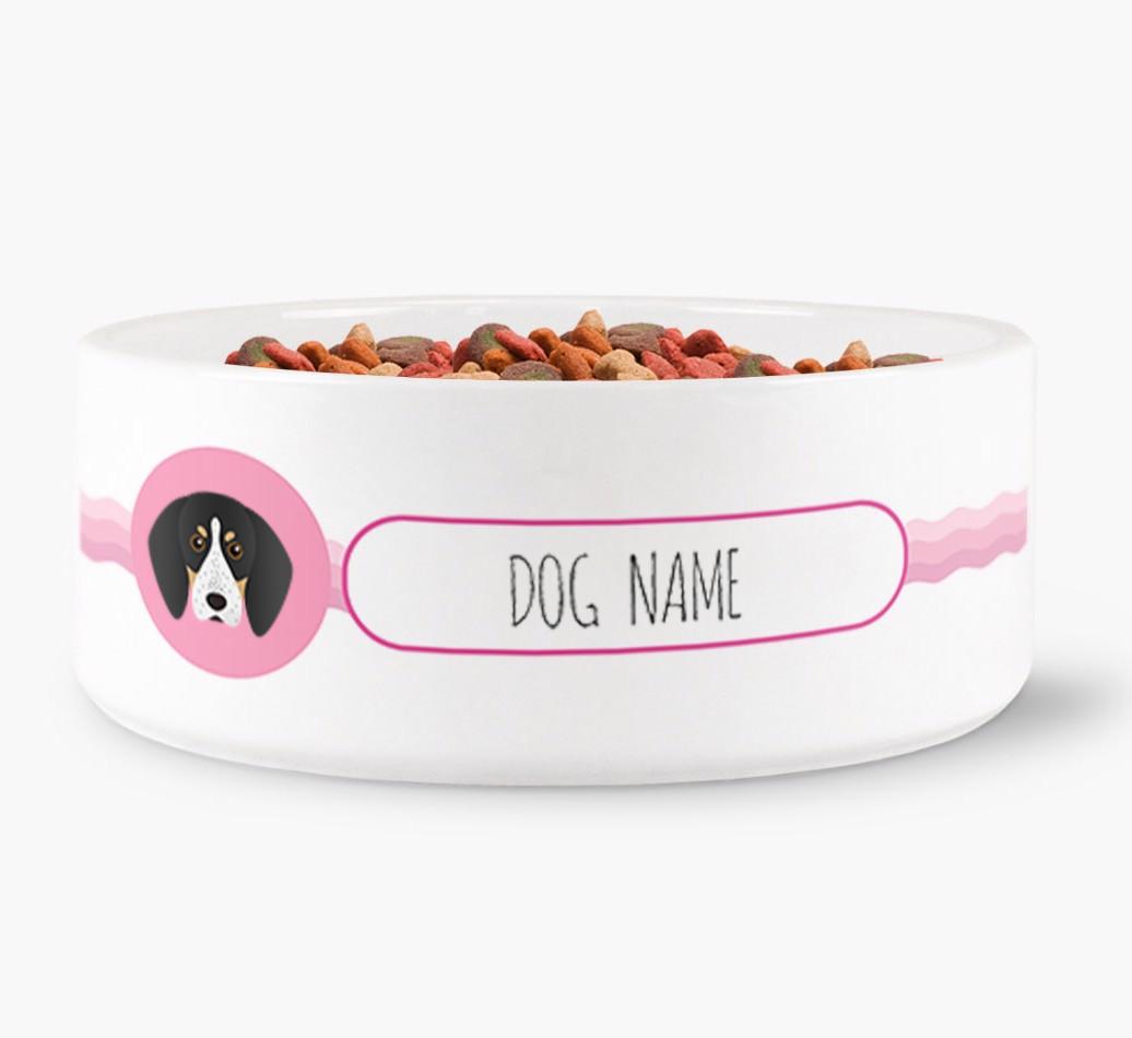 Personalized Wave Water Bowl for {dogsName}
