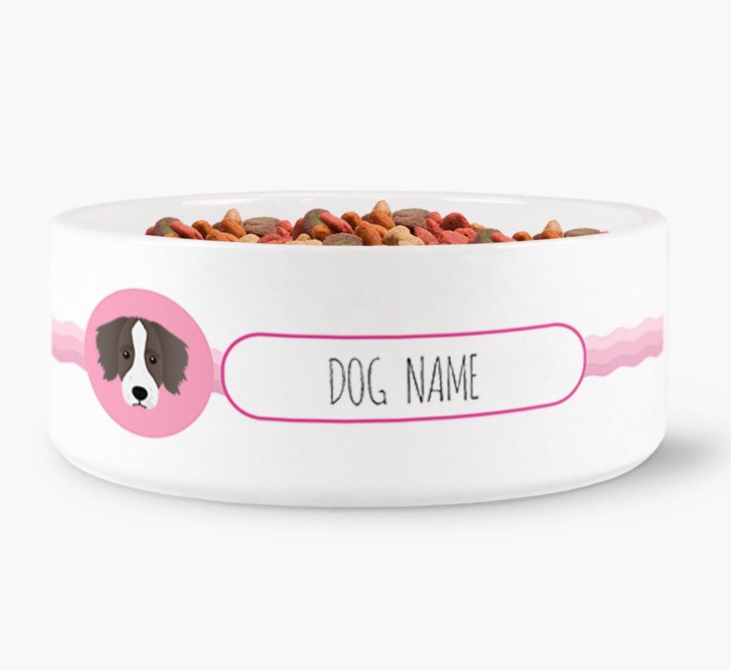 Personalized Wave Water Bowl for {dogsName}