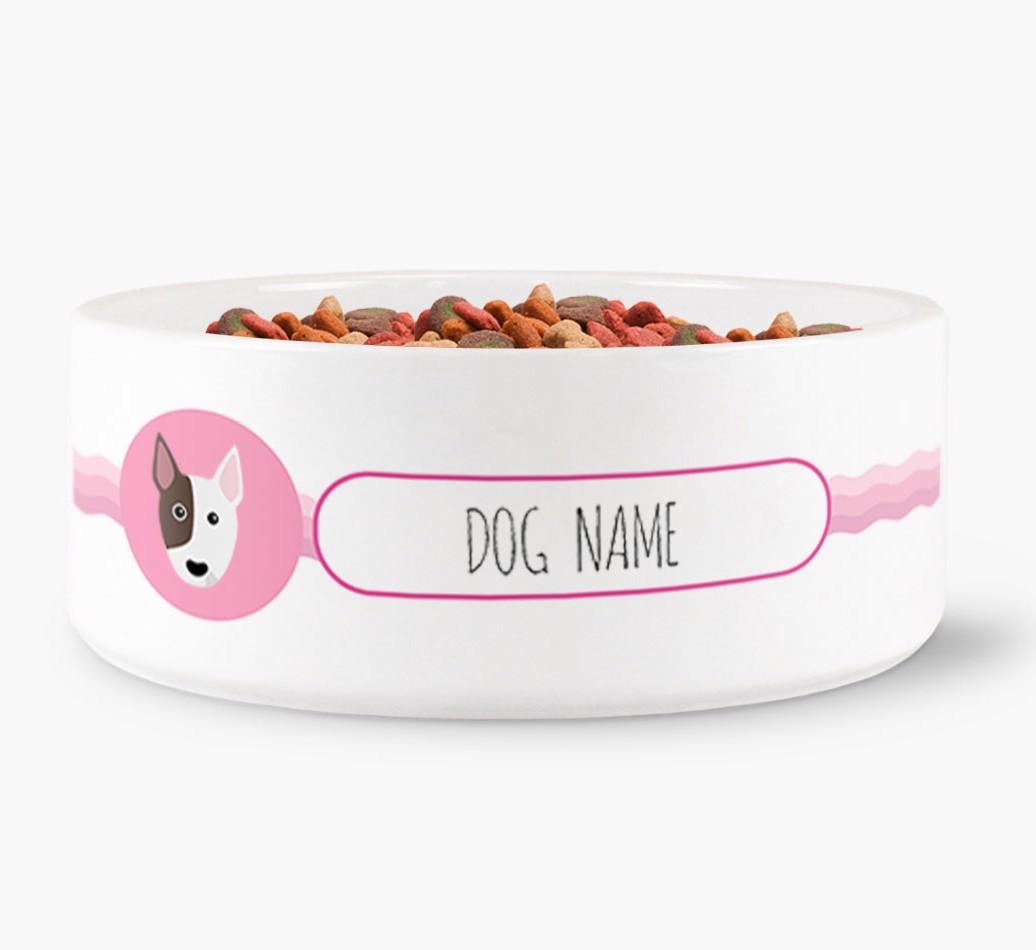 Personalized Wave Water Bowl for {dogsName}