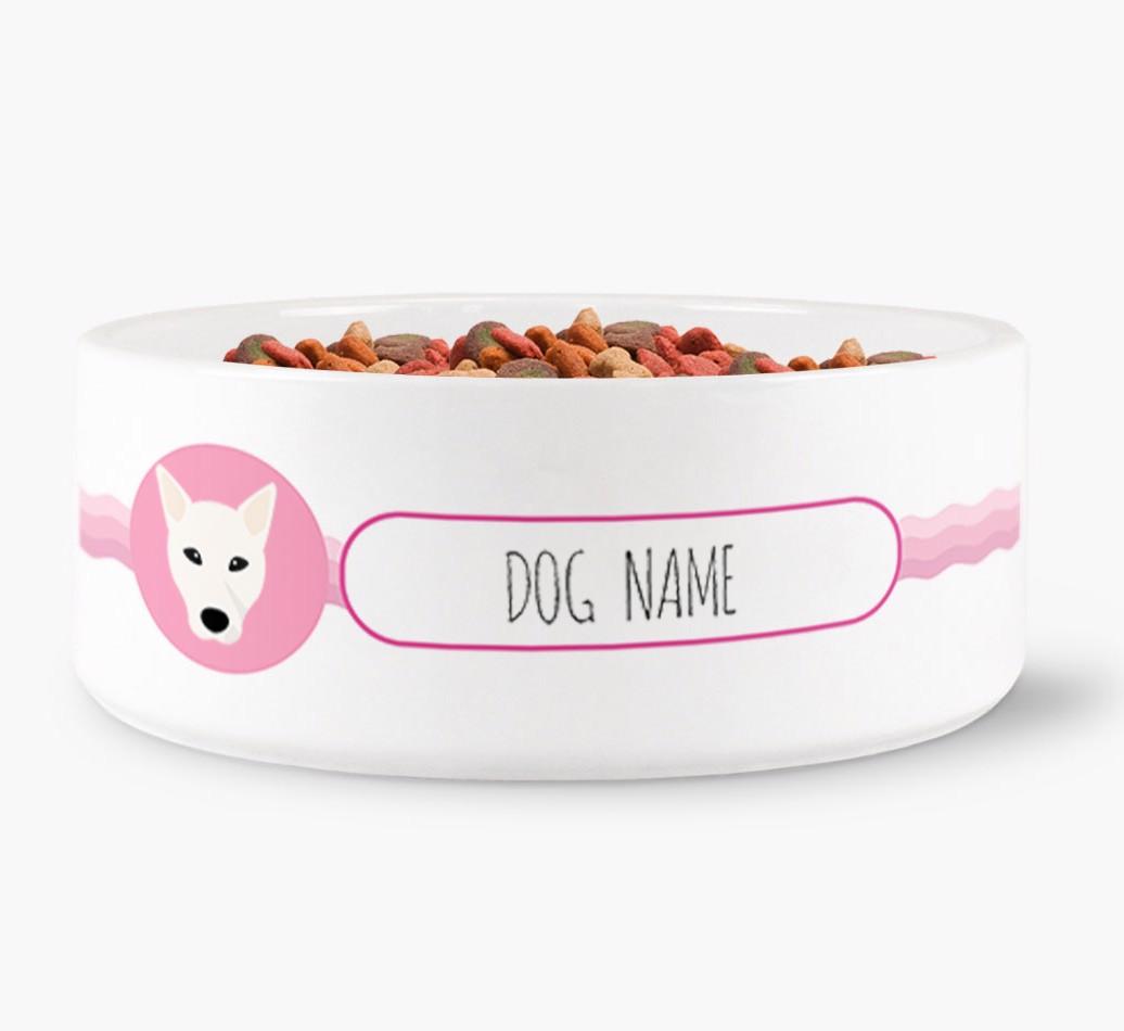 Personalized Wave Water Bowl for {dogsName}