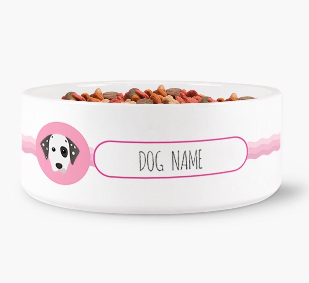 Personalized Wave Water Bowl for {dogsName}
